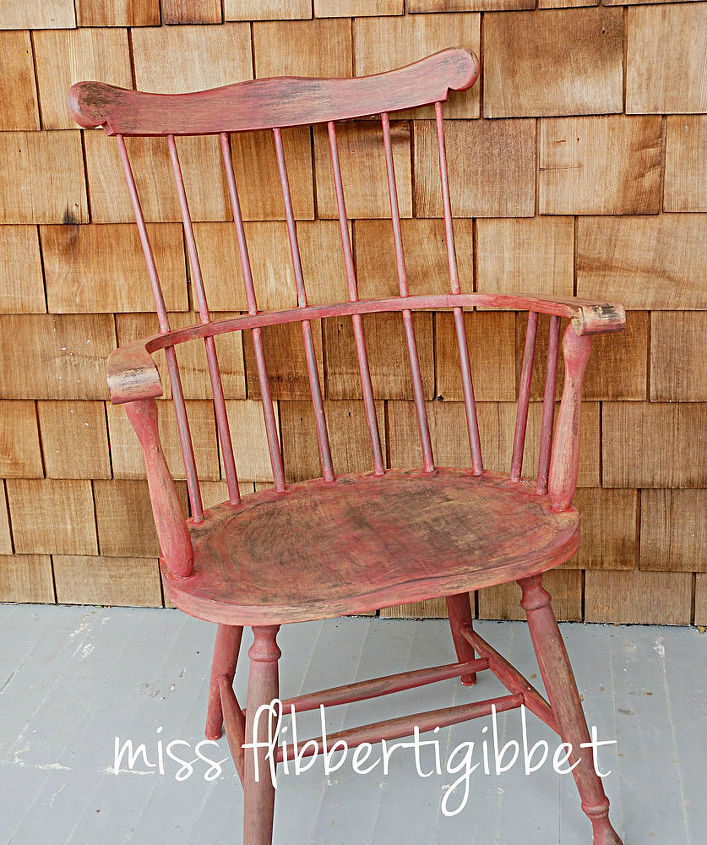 milk paint windsor chair, painted furniture, Nice vintage looking finish