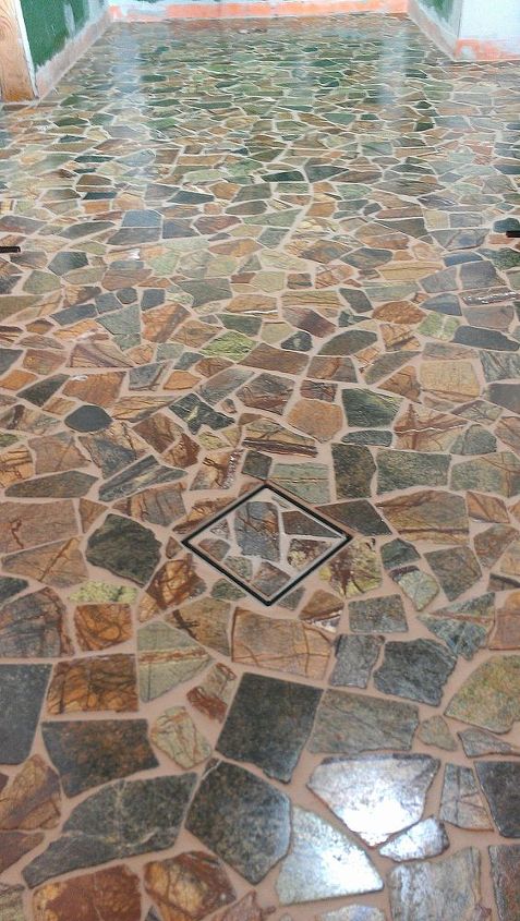 mosaico de piedra rota