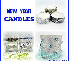 some new year decorations and other goodies which i made for this year all very, crafts, seasonal holiday decor, Easy ways to transform my existing votive holders and tea light candles to suit the occasion