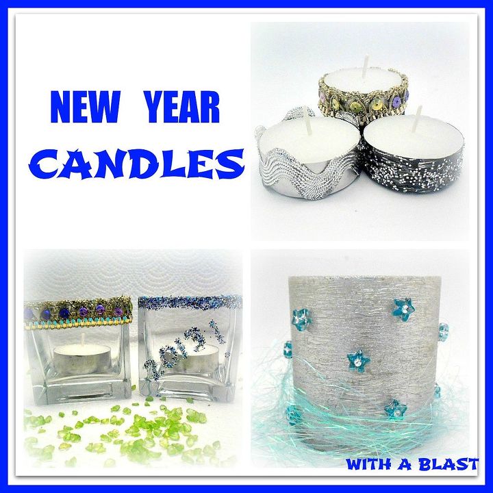 some new year decorations and other goodies which i made for this year all very, crafts, seasonal holiday decor, Easy ways to transform my existing votive holders and tea light candles to suit the occasion