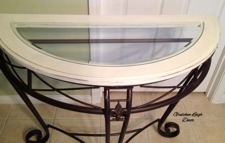 entry table refinish project, foyer, painted furniture
