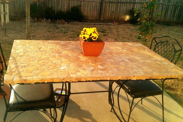 diy patio table, outdoor furniture, outdoor living, painted furniture, patio