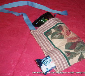 gardener s diyer s phone pal from a placemat, crafts, gardening, Don t forget to pack a snack
