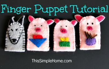 3 Little Pigs Finger Puppets: Tutorial & Tips