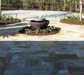 unique millstone fountain project in orlando area, gardening, lighting, patio, ponds water features, Finished