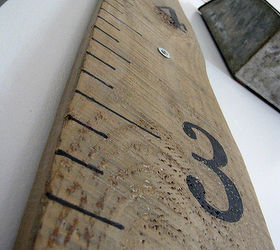 Make your own rustic wall ruler Hometalk
