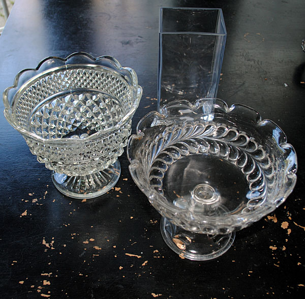 make a faceted mercury glass bowl for the holidays, crafts, Cheap glass bowls before