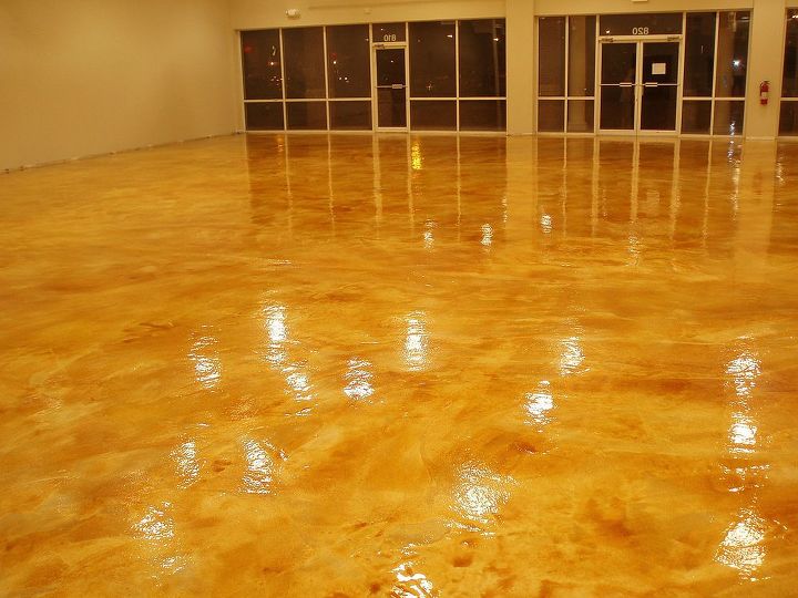 floor tile cleaning, home maintenance repairs, tile flooring, Concrete Acid Staining 6