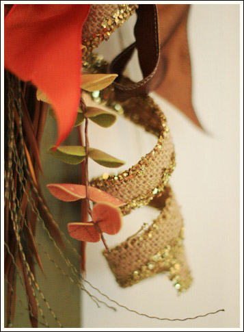 fall door decor, crafts, seasonal holiday decor, wreaths, Burlap and glitter Seriously what more could a girl want