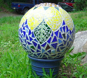 flower mosaic ball, crafts