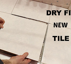 how to replace a tile and save some shekels, diy, flooring, home maintenance repairs, how to, tile flooring, tiling, Dry fit the new tile