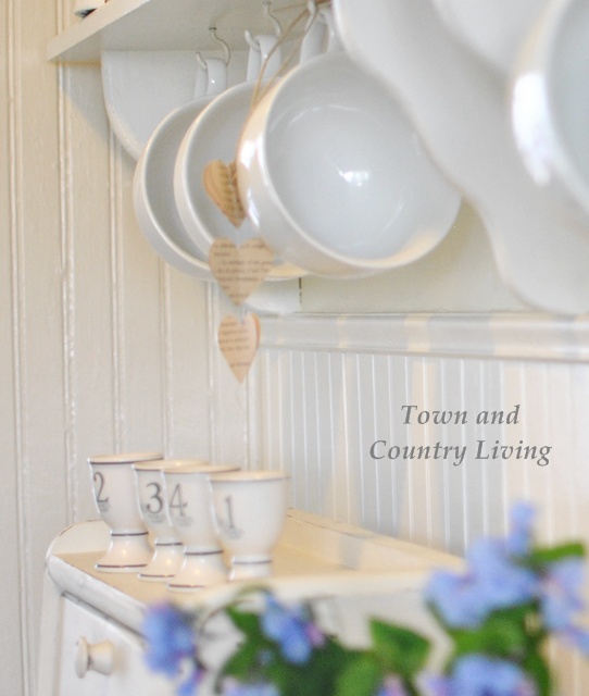 personalize your kitchen with 5 easy tips, home decor, kitchen design, Bring in items you love This is the fun part and where you can get more personal I love white dishes ironstone and French items like these little egg cups