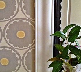 add detail with scalloped trim easy mirror makeover, bathroom ideas, crafts, home decor, Close up of trim