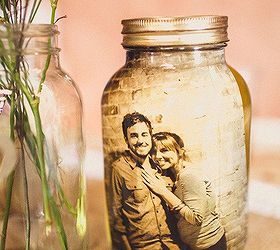 the mason jar project, crafts, mason jars, 6 Mason Jar Picture Frame another ideal Christmas gift