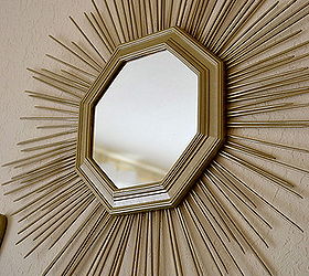 diy sunburst mirror, crafts, home decor, wall decor