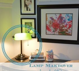 quick and easy lamp makeover, lighting, repurposing upcycling