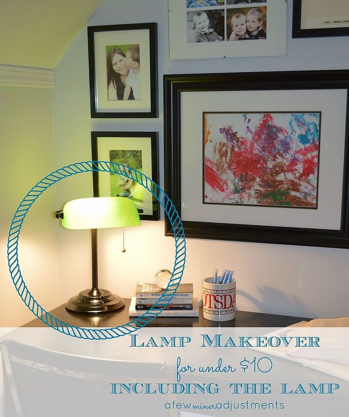 quick and easy lamp makeover, lighting, repurposing upcycling
