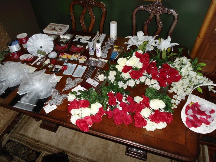 making a wedding bouquet, crafts, flowers, My Materials