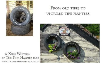 De neumáticos viejos a macetas de neumáticos recicladas; bricolaje de la basura al tesoro