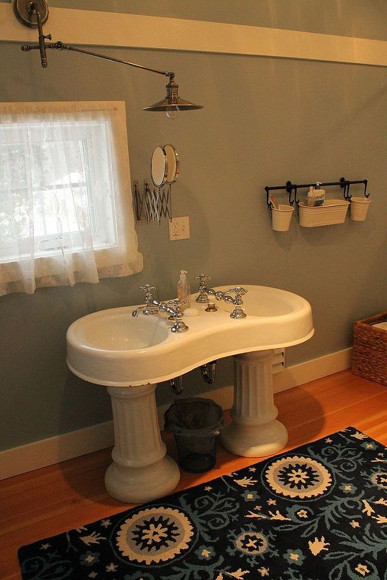 a beautiful harbor cottage, bathroom ideas, bedroom ideas, home decor, kitchen design, This sink came from an old barbershop