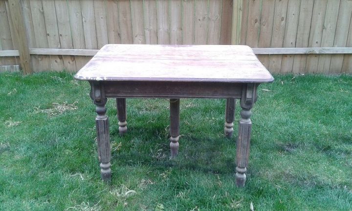 how do i best fill the holes in the top of this marvelous old table, painted furniture, woodworking projects