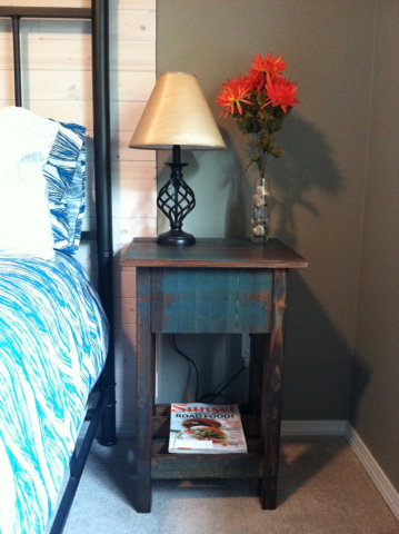 diy bedside tables for a modern farmhouse bedroom, diy, painted furniture, woodworking projects, Building the tables was simple and quick