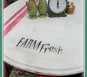 farm fresh turning a old beat up dining set into a fresh vintage beauty, home decor, painted furniture