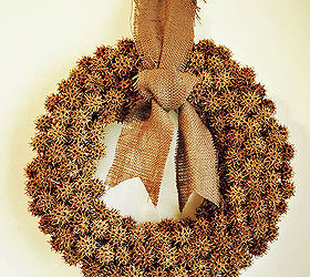 wreaths for every season, christmas decorations, crafts, doors, halloween decorations, seasonal holiday decor, wreaths, Fall Sweet Gum Ball Wreath