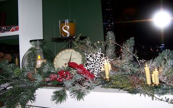 Christmas Mantel -  A try at Vintage style