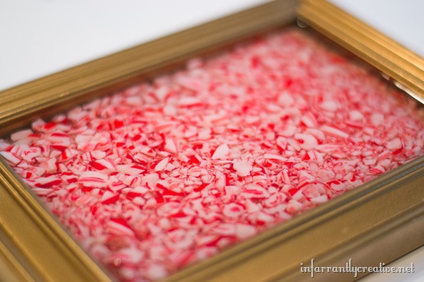 candy cane tray, christmas decorations, crafts, seasonal holiday decor, And then what if I crunched up the candy canes and embedded them in resin to make a mini tray
