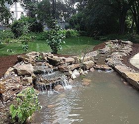 roselle il pond installation by gem ponds, landscape, outdoor living, ponds water features, Project Complete
