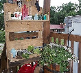 planting bench out of pallets, gardening, outdoor living, pallet, repurposing upcycling