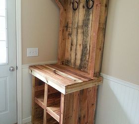 pallet furniture, painted furniture, pallet, repurposing upcycling, woodworking projects, The finished product I used a paint brush to apply a mineral oil to bring out the natural colors help protect it