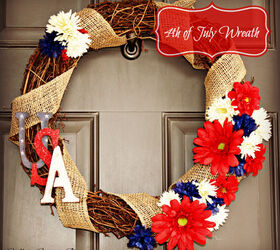 4th of july inspired wreath, seasonal holiday d cor, wreaths