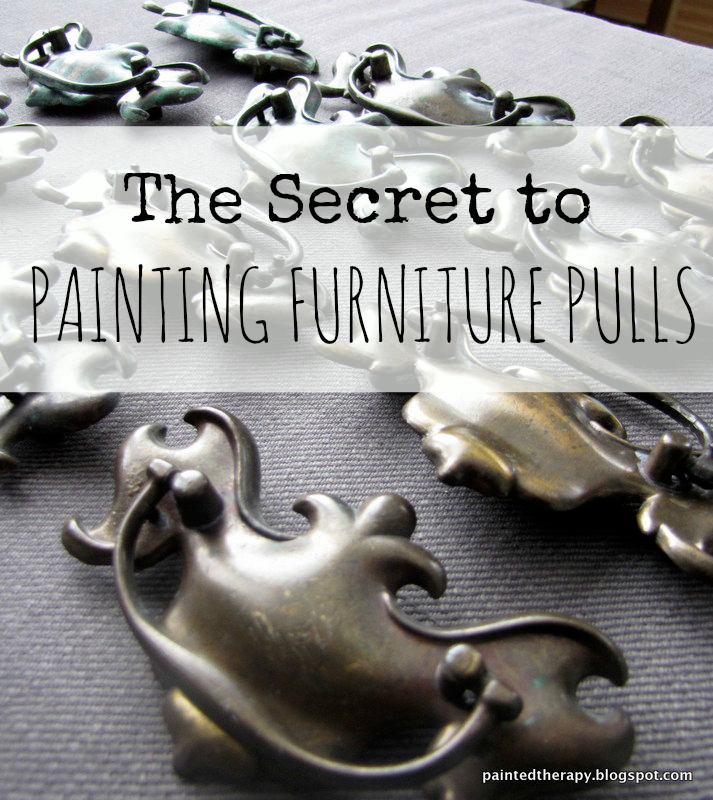 the secret to painting the perfect furniture handle pull, painted furniture