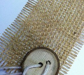 rustic napkin rings burlap amp tree branches, crafts