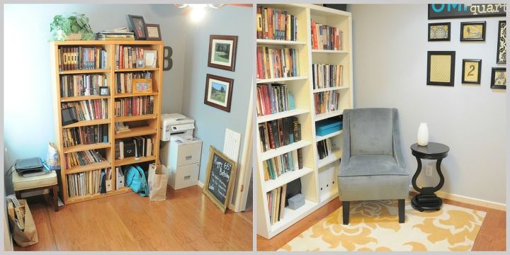 home office makeover, craft rooms, home decor, home office, organizing