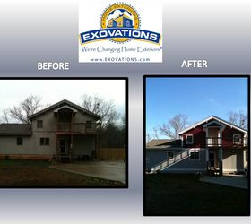 before and after, curb appeal, painting