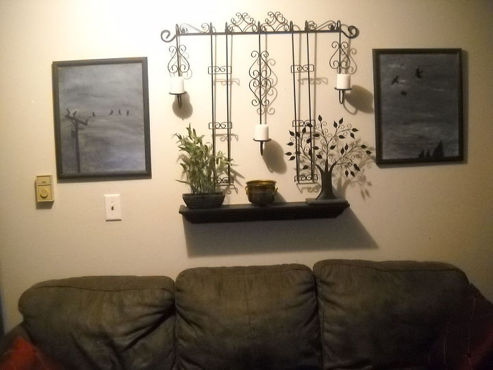 it was time to change the wall again, crafts, home decor, living room ideas, The result Happiness