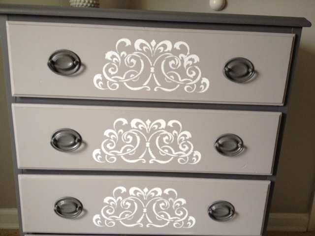 old dresser gets new life, painted furniture