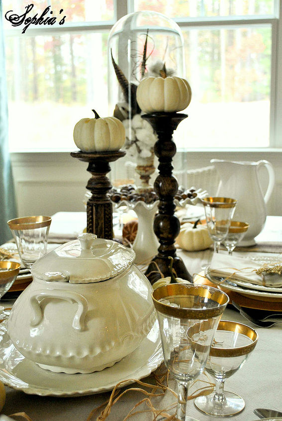 rustic glam thanksgiving table setting, christmas decorations, seasonal holiday d cor, thanksgiving decorations