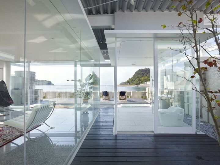 glass house in hiroshima japan by naf architect, architecture