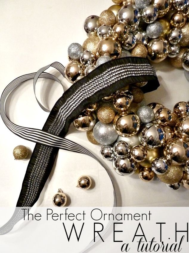 5 steps to get the perfect ornament wreath, crafts, seasonal holiday decor, wreaths