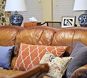 3 must have tips for accessorizing a leather couch, home decor, living room ideas, painted furniture