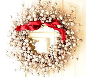 turn a fall clearance wreath into a christmas wreath, christmas decorations, crafts, seasonal holiday decor, Who doesn t love a bargain Instantly give an item a makeover with a little spray paint