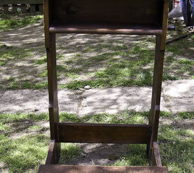 prayer kneeler into a mens valet, painted furniture, repurposing upcycling, Before Front
