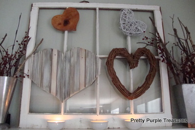 rustic valentine mantle, christmas decorations, fireplaces mantels, repurposing upcycling, seasonal holiday d cor, valentines day ideas