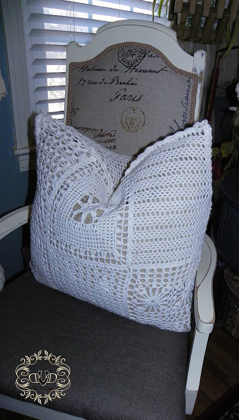 goodwill sweater and pillow, crafts