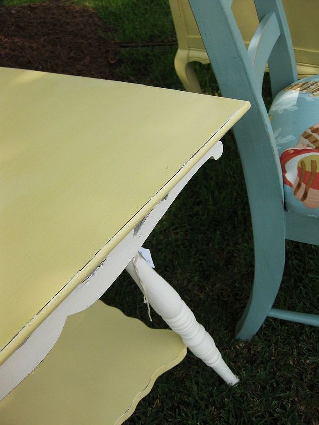 repurposing thrift finds chairs amp tables, chalk paint, painted furniture, reupholster, Vintage farm table