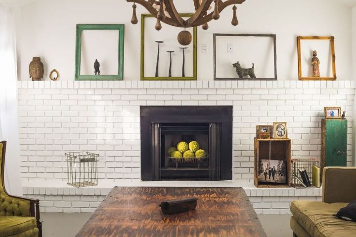simple fireplace update, fireplaces mantels, home decor, living room ideas, painting